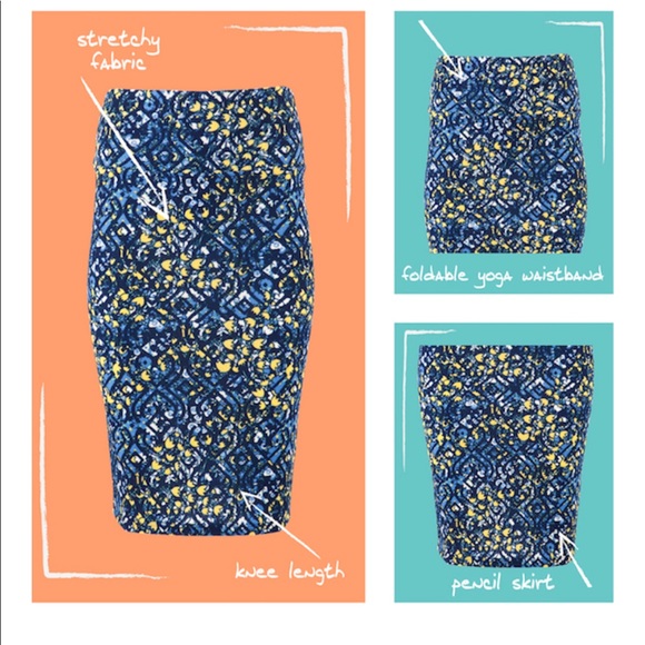 Lularoe Cassie purple skirt with pink polka dots - Picture 4 of 5